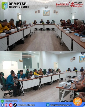 DPMPTSP Sintang Ikuti Rapat Rekonsiliasi Data Realisasi Penanaman Modal 2024 Kalimantan Barat