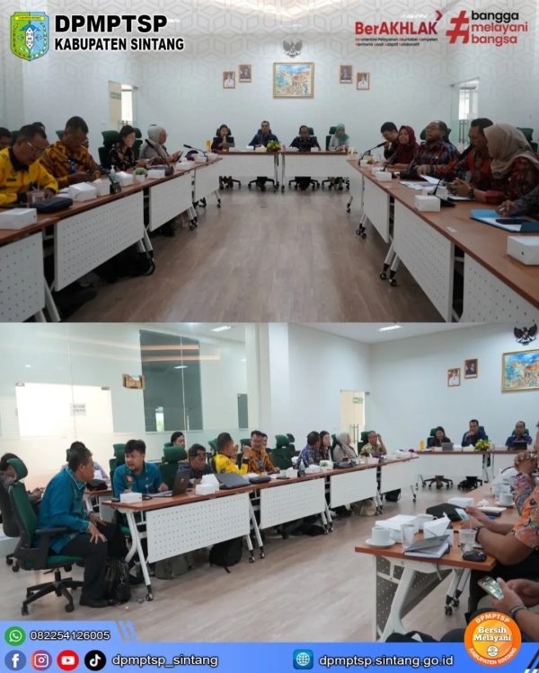 DPMPTSP Sintang Ikuti Rapat Rekonsiliasi Data Realisasi Penanaman Modal 2024 Kalimantan Barat